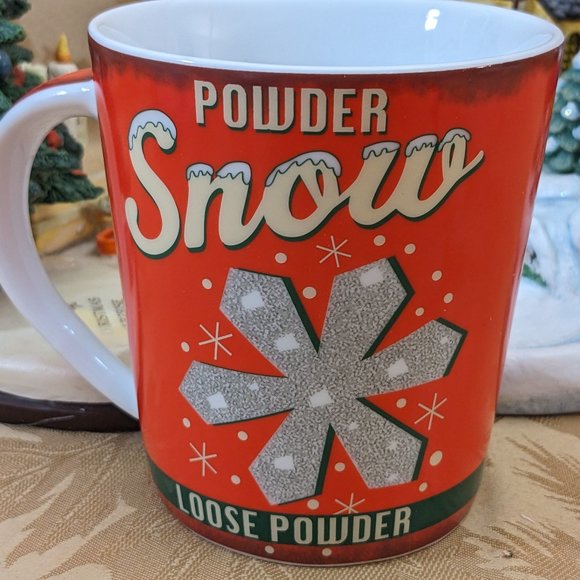 New Vtg Style 2 Winter Mugs Icicles & Powder Snow Germany Waechtersbach Mugs Set - Picture 2 of 10